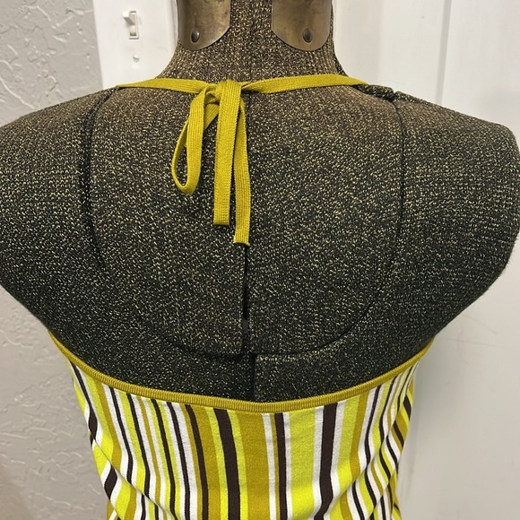 ARITZIA SUNDAY BEST JETT DRESS GREEN BROWN YELLOW SIZE LARGE - Picture 9 of 16